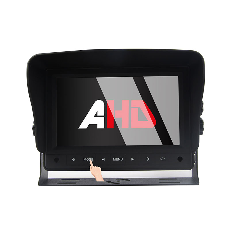 Carleader 7 İnç Dokunmatik Düğmeler 2CH Ağır Hizmet AHD Araç Montior