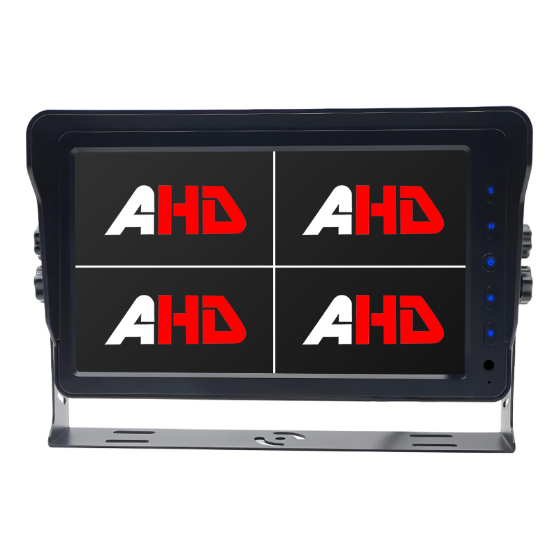 Carleader Yeni 10,1 İnç AHD Dört Görünümlü Ekran Ağır Hizmet Ticari Otobüs Kamyon Monitörü