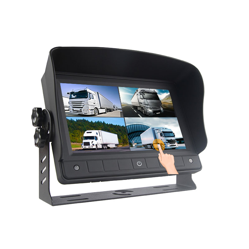 Carleader 7 İnç Dokunmatik Ekranlı Dört Bölünmüş Ekranlı Araç AHD Monitör