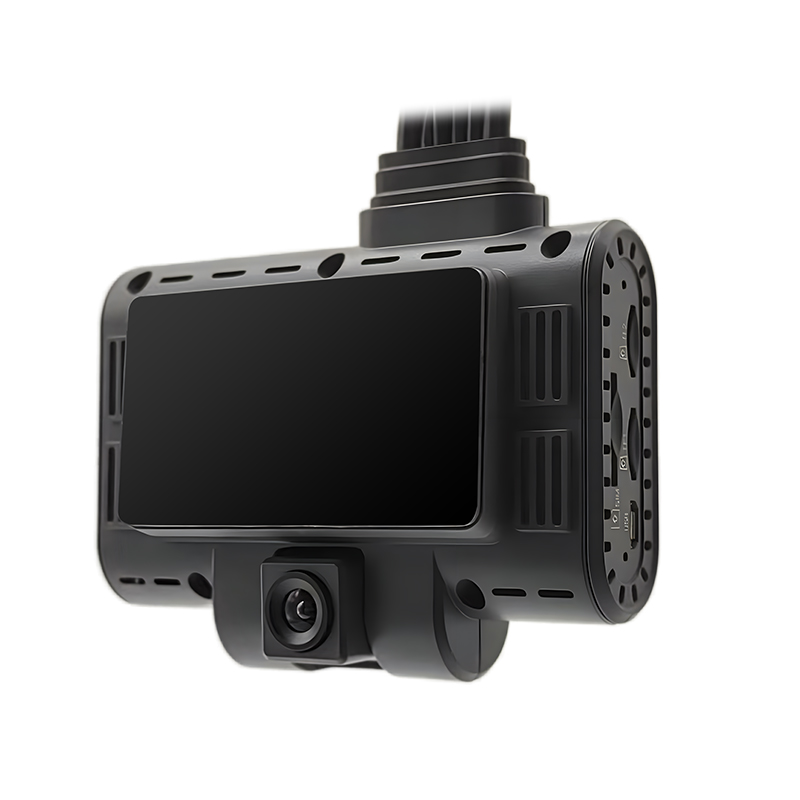 Filo Araçları için 4G GPS, ADAS, DSM ve WiFi özellikli 3CH DVR Yapay Zeka Araç Kamerası