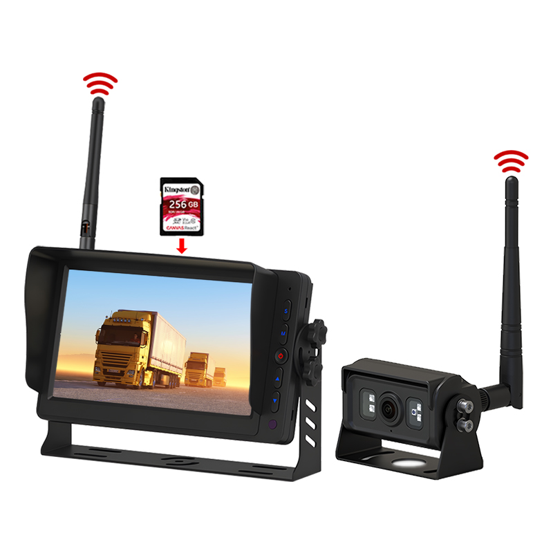 7 inç DVR kayıt 2.4GHz dijital kablosuz izleme sistemi