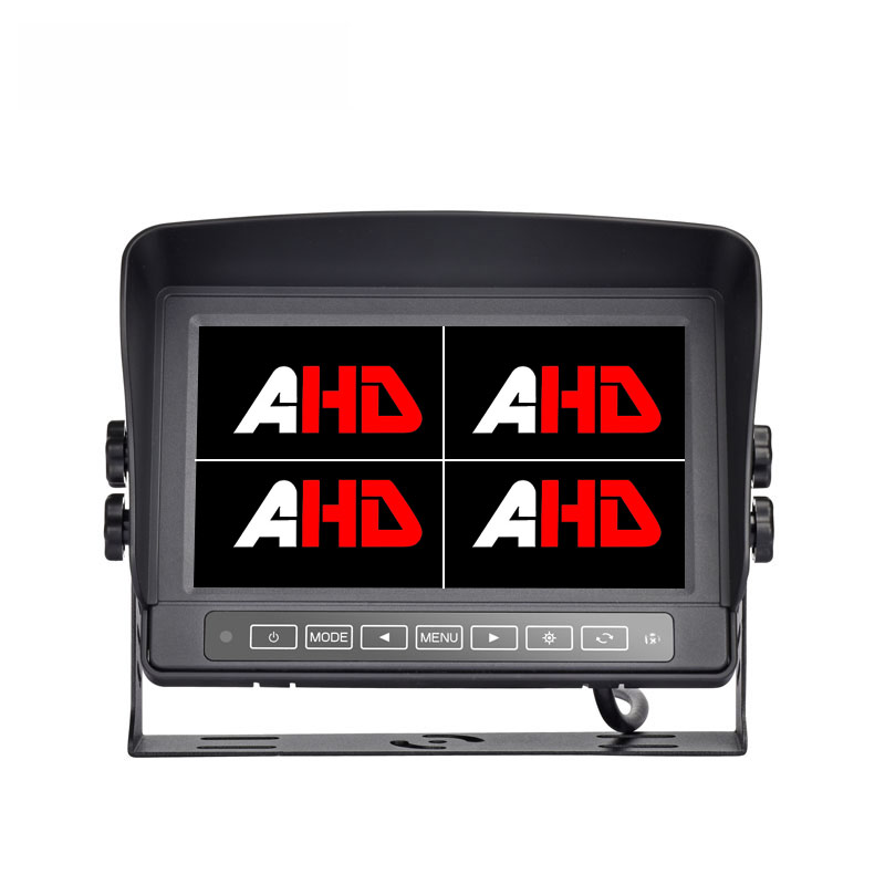 Metal Muhafazalı ve Dokunmatik Kontrollü 7 İnç Suya Dayanıklı AHD Dörtlü Monitör
